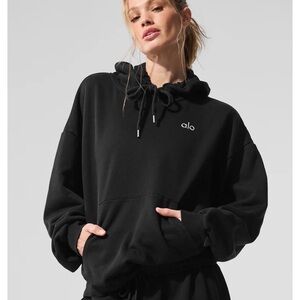 Rare XXS PREOWNED Vintage Alo Accolade Hoodie Black